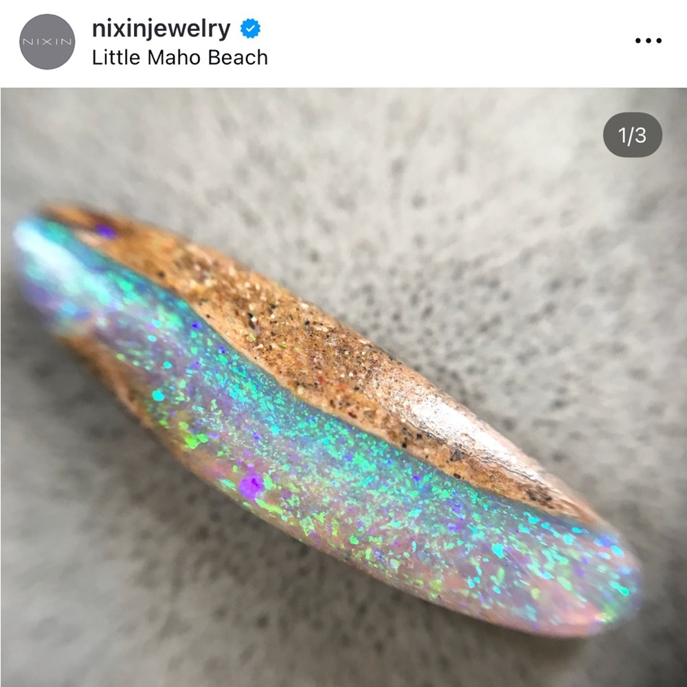 14k Gold Solid Opal Bracelet - Picture 12 of 16